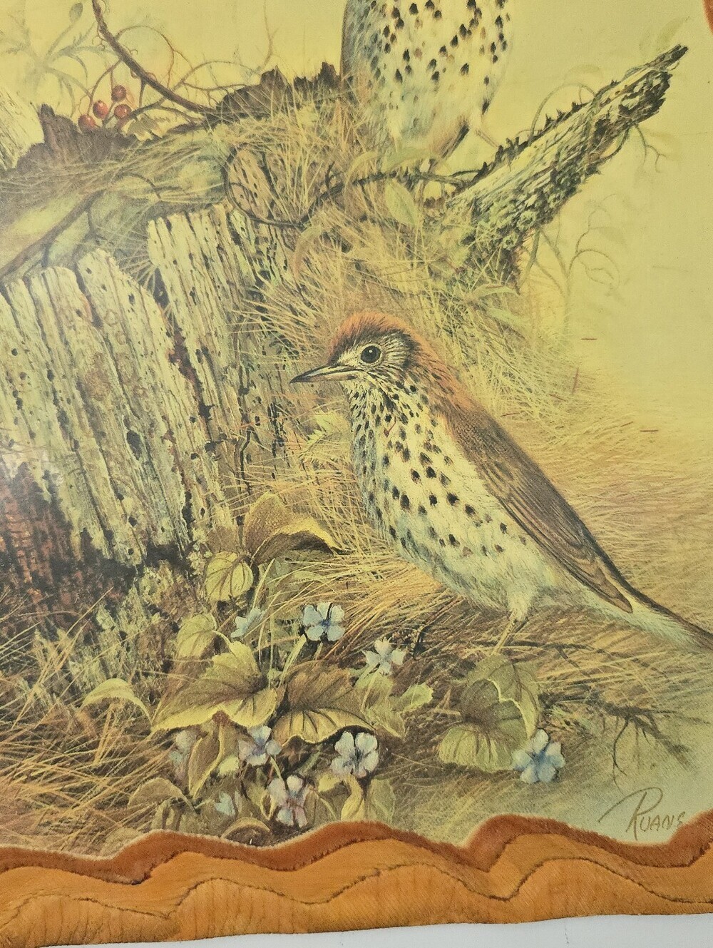 Vintage Woodland Songster print by Ruane Manning Art Birds Rustic Wood Decor Mcm - Picture 5 of 13